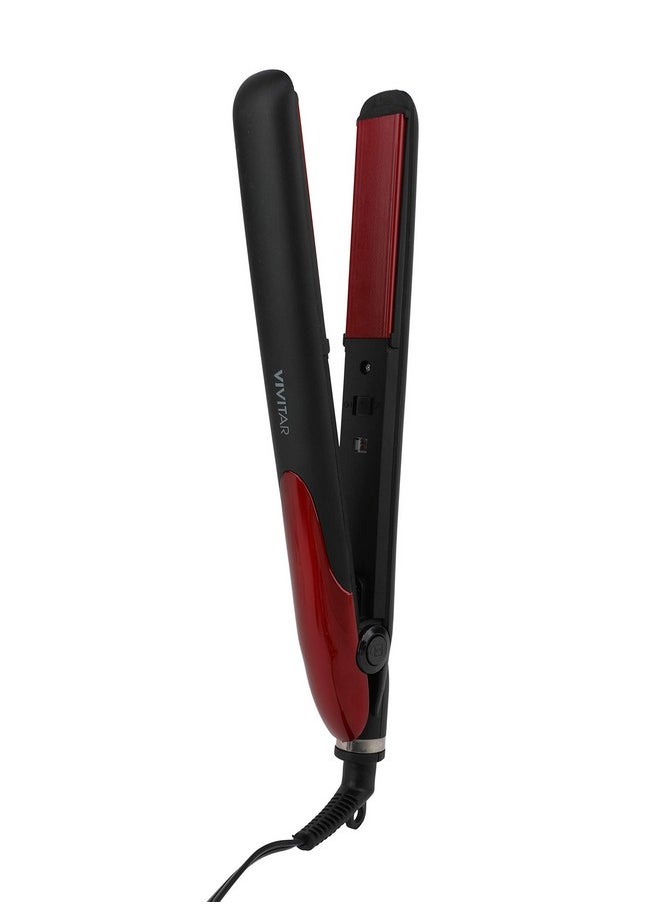Vivitar - Ivitar Ceramic Flat Iron Hair Straightener And Mini Hair Straightner Straightens And Curls With Adjustable Temperature For All Hair Types - Image 1