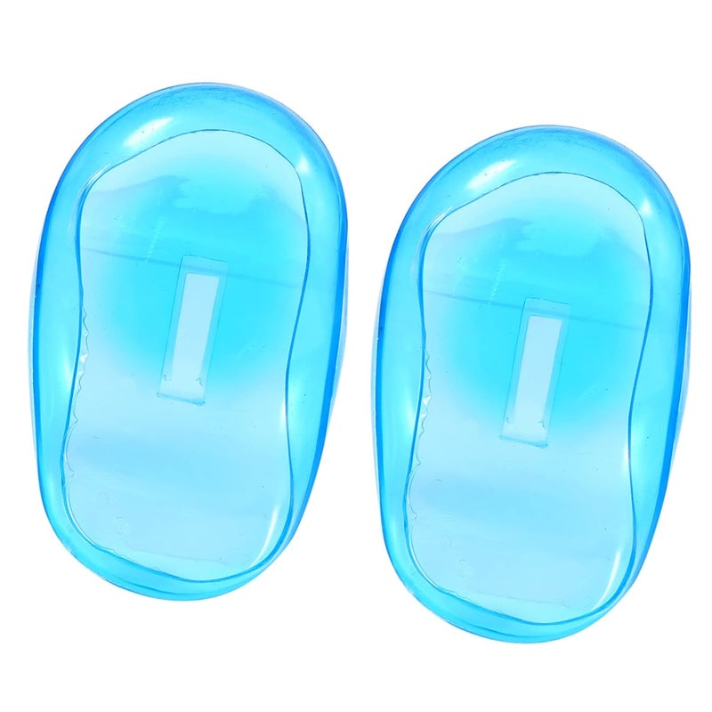 yuyte Ear Covers For Hair Dryer ear covers for hair dryer Cimenn 2pcs Blue Ear Cover Anti Staining Plastic Guard Earmuffs From The Dye - Image 2