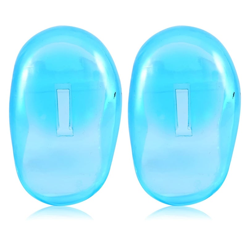 yuyte Ear Covers For Hair Dryer ear covers for hair dryer Cimenn 2pcs Blue Ear Cover Anti Staining Plastic Guard Earmuffs From The Dye - Image 1