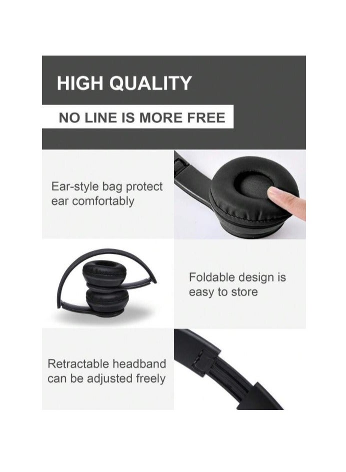 ي47 سماعة رأس لاسلكية بي 47 أسود - Image 3