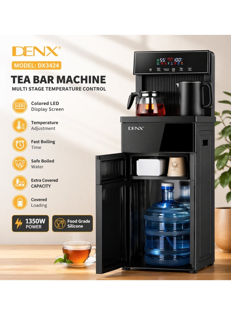 DENX Tea Bar Machine DX3424 – Multi-Stage Temperature Control, 1350W, LED Display, Bottom Water Tank, Fast Boiling, Large Capacity - Image 3