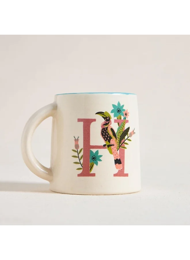 Chumbak Hornbill Alphabet Mug - H