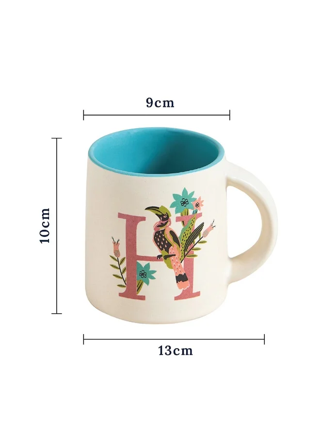 Chumbak Hornbill Alphabet Mug - H
