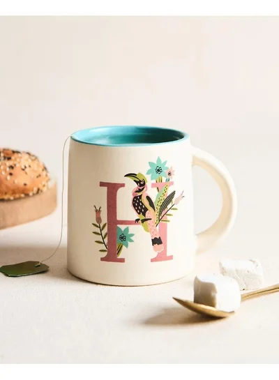 Chumbak Hornbill Alphabet Mug - H