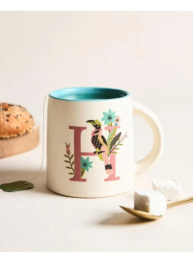 Chumbak Hornbill Alphabet Mug - H