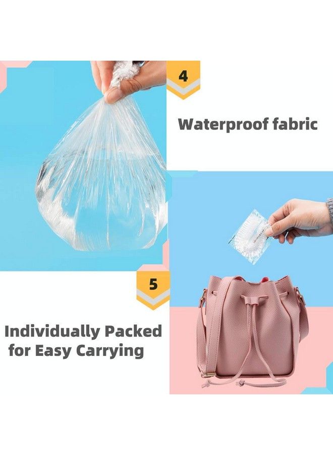 Surat Dream Reusable Shower Caps For Women And Men (Transparent Free Size) Pack Of 100 Pieces - Image 4