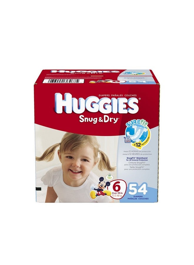 Huggies Snug and Dry Diapers Big Pack, Size 6, 54 Count - Image 1