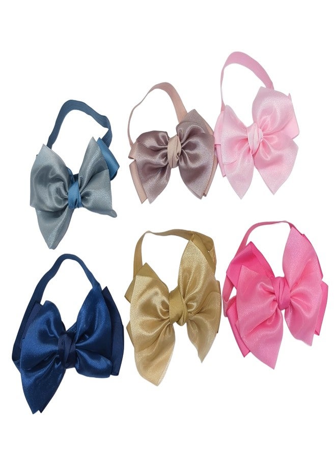 Fairytale Big Bow Headband Hair band Satin Large Bow Hair Accessories For Girls, Kids. (Brown, Standard) - Image 5
