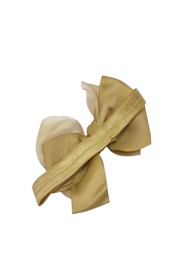 Fairytale Big Bow Headband Hair band Satin Large Bow Hair Accessories For Girls, Kids. (Brown, Standard) - Image 3