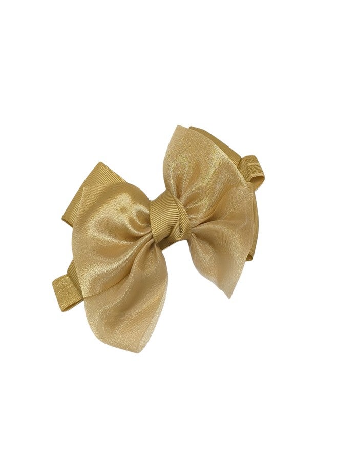 Fairytale Big Bow Headband Hair band Satin Large Bow Hair Accessories For Girls, Kids. (Brown, Standard) - Image 2