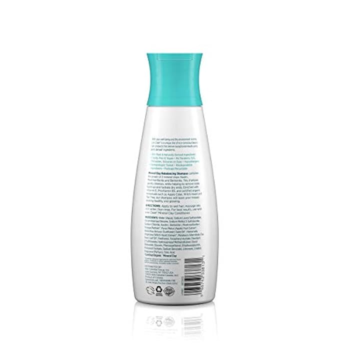 Live Clean Shampoo, Rebalancing Mineral Clay, 12 Oz - Image 2