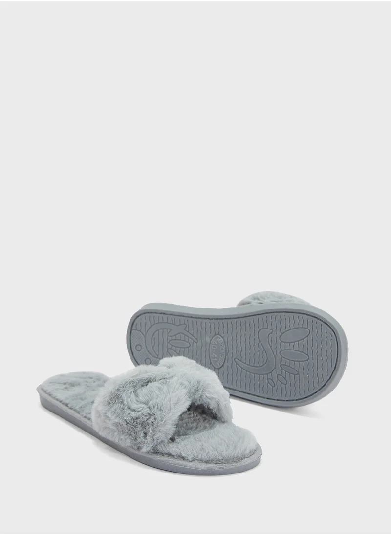 Ginger Bow Slippers