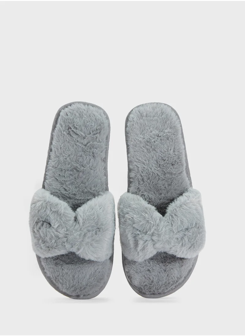Ginger Bow Slippers