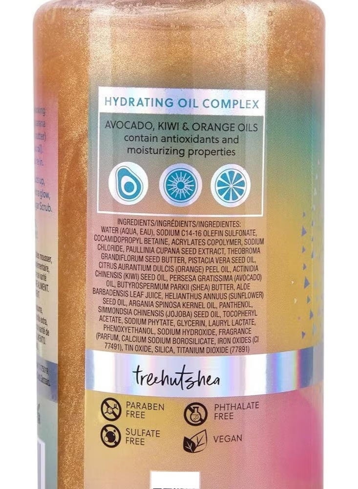 Tree Hut Tropic Glow Sparkling Gel Wash Hydrating Oil Complex With Cupuacu Butter Pistachio Oil & Guarana Extract For Firm & Toned Skin 532 ML - Image 2