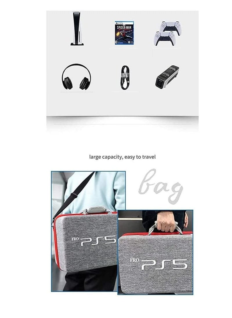 GREEN CAMEL - Hardshell Travel Case Storage Handbag For PlayStation5 - Image 1