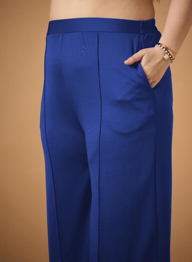 SASSAFRAS Plus Size Ruched Sleeves Blazer and Straight Pants Set - Image 5