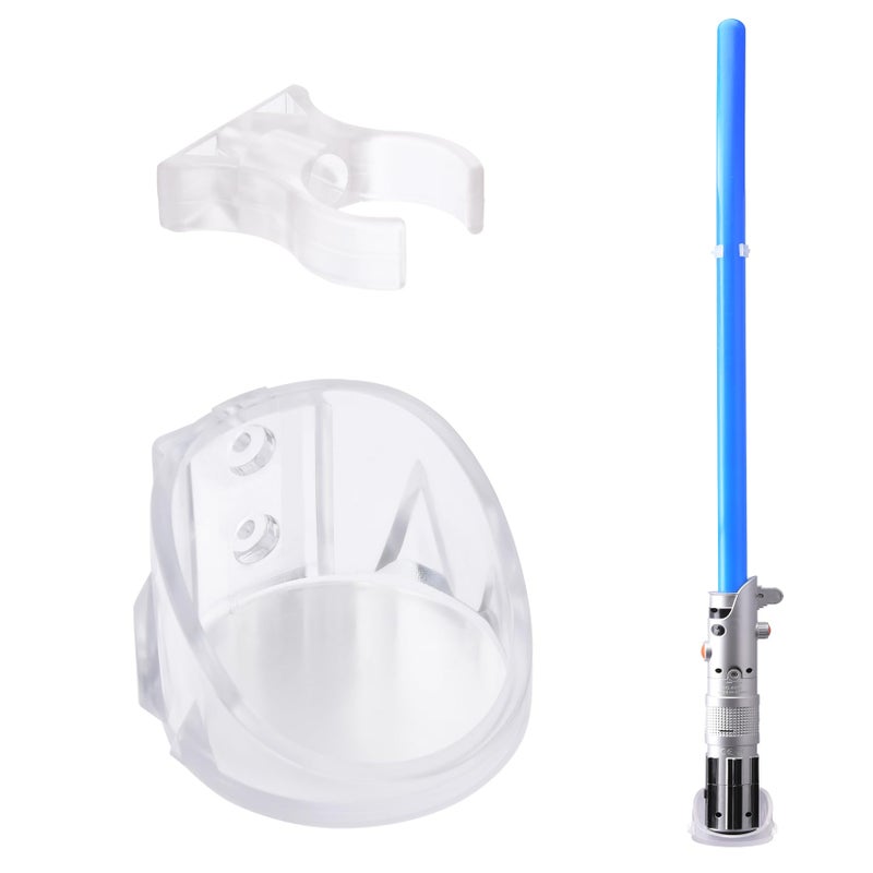 LEKUSHA LEKUSHA Clear Lightsaber Wall Mount Display Stand Light Saber Holder Compatible for Any Lightsaber Pack of 1