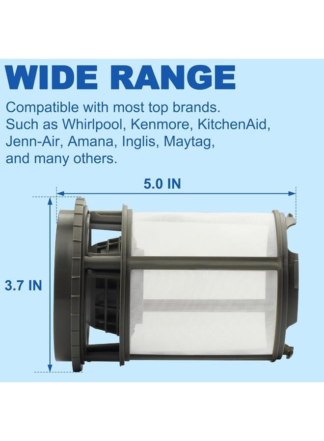 Binazon W10872845 Dishwasher Pump Filter Cup Replacement for Whirlpool Kenmore Whirlpool Amana Kitchenaid Dishwasher - Replaces 8579307 W10142911, W10056425, W10056426 (2023 Update) - Image 2