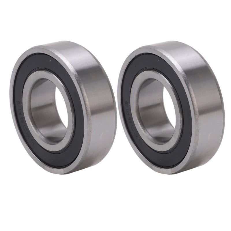 Deep Groove Ball Bearing 27x50x15mm Double Sided Rubber Seal - 2Pcs Bearing Steel for Industrial Machinery - Image 1