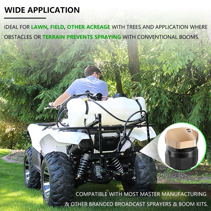 besttruck BN2BP125FWX-CS Boomless Nozzle Full Spray 16 ft Use with 2.0 GPM 12V pumps Compatible with Most Branded Broadcast Sprayers & Boom Kits - Image 2