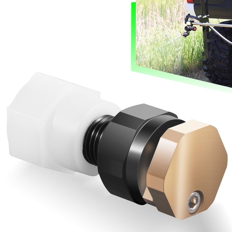besttruck BN2BP125FWX-CS Boomless Nozzle Full Spray 16 ft Use with 2.0 GPM 12V pumps Compatible with Most Branded Broadcast Sprayers & Boom Kits - Image 1