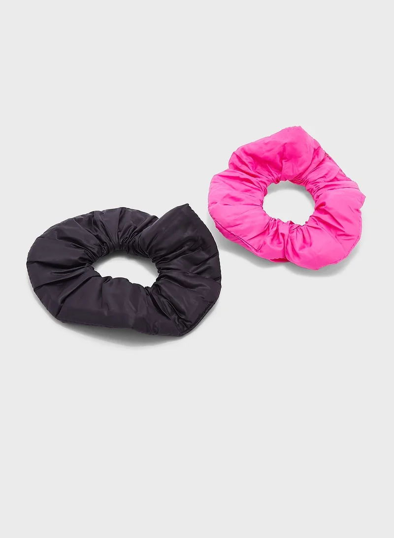 Ginger Pack Of 2 Puffy Scrunchies
