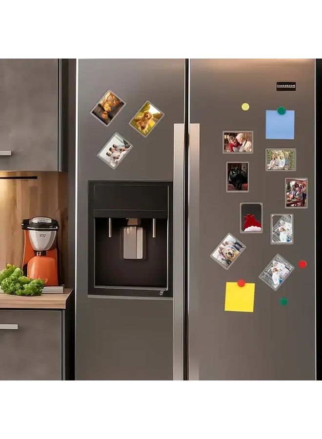 20pcs Acrylic Fridge Magnets Blank Photo Frames Gift for Family and Friends - Image 2