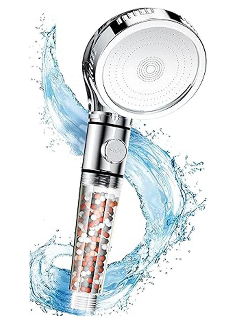 Sky Touch High Pressure Filtered Shower Head For Hard Water And Filtering Impurities, Hand Held Shower Head With Filter Balls. - Image 1