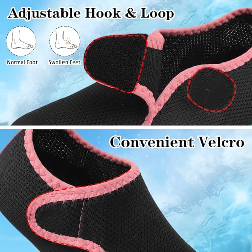 LeIsfIt Barefoot Water Shoes for Women Men Quick-Dry Aqua Socks Non-Slip for Swim Surf Beach Pool Yoga Black 8-9 Women/6-7 Men - Image 3