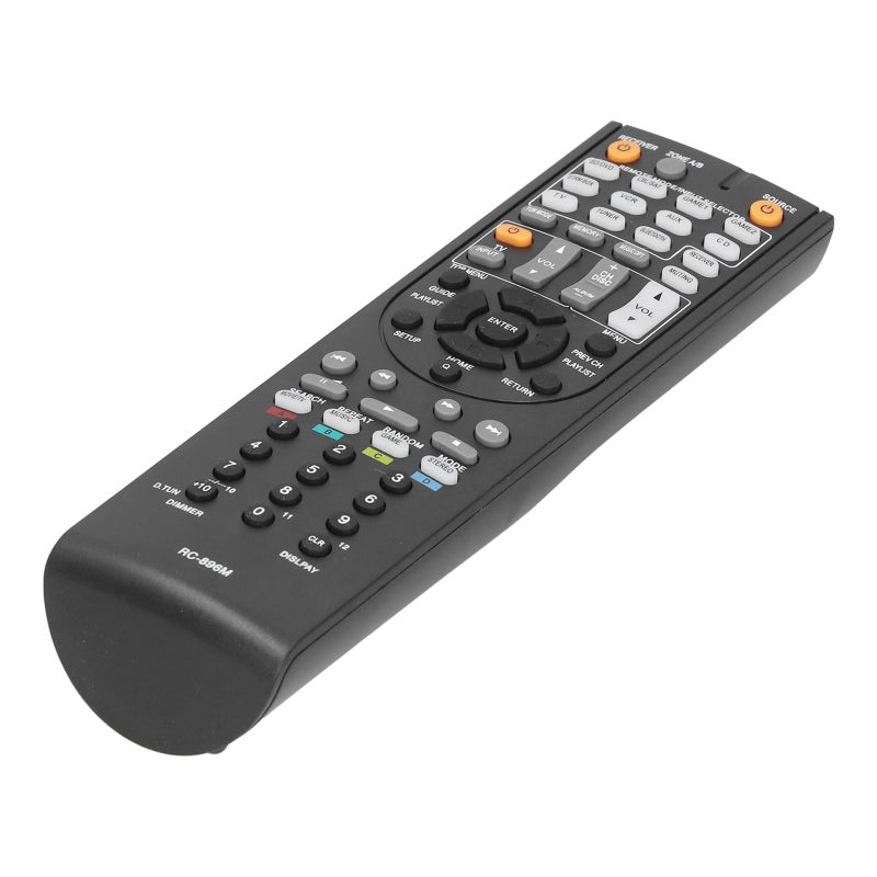 RC-896M White ABS Remote Control Replacement for Onkyo Power Amplifier AV Receiver - Compact Durable Design for RC-737M RC-801M RC-836M RC-865M RC-762M RC-764M RC-810M Models - Image 2