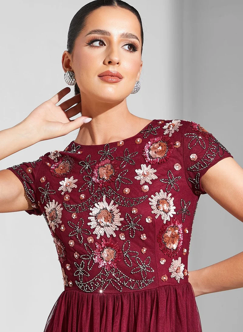Namshi x Embellished Bodice Dress