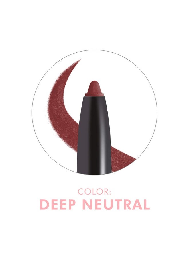 Beauty For Real - Dfine Lip Liner Pencil, Neutral Deep Universal, Longwear Shade Define, Enhance & Perfect Lip Shape Creamy Texture For Easy Application No Sharpener Required 0.012 Oz - Image 1