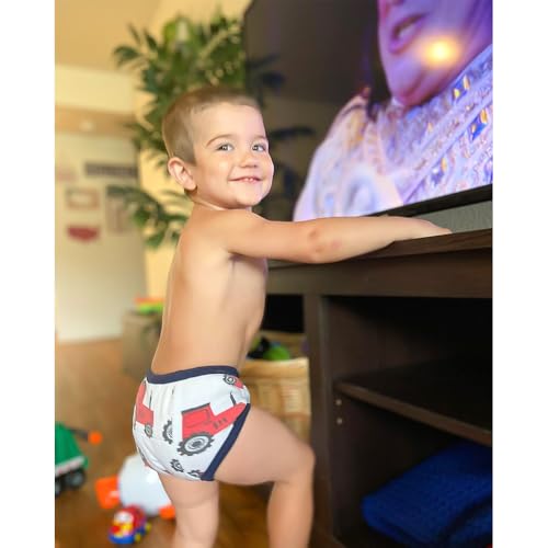 BIG ELEPHANT Baby Boys' 6 Pack Toddler Potty Training Pants 100% Cotton Waterproof Underpants, 5T - Image 2