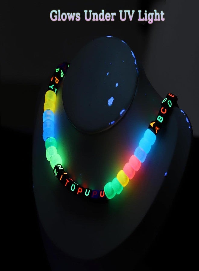 NITOPUPU 900Pcs Acrylic Letter Beads Alphabet Colorful Letter Black Cube Beads for Friendship Bracelets and Gifts Souvenir Jewelry Making(6 * 6mm Cube) - Image 4