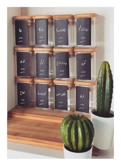 Generic Sticker Multi use For Legumes spices And Storage Jars Multicolor  - Image 2
