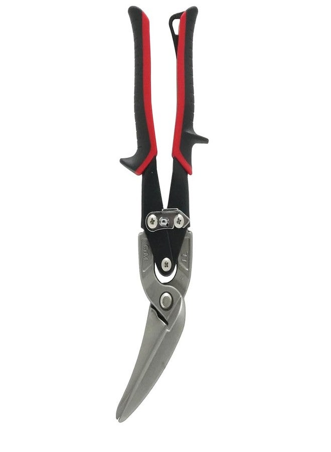 Malco Long Cut AVs Metal Cutting Snip Left Offset 2-1/4" Cut Length - Red Grip (AV63) - Image 1