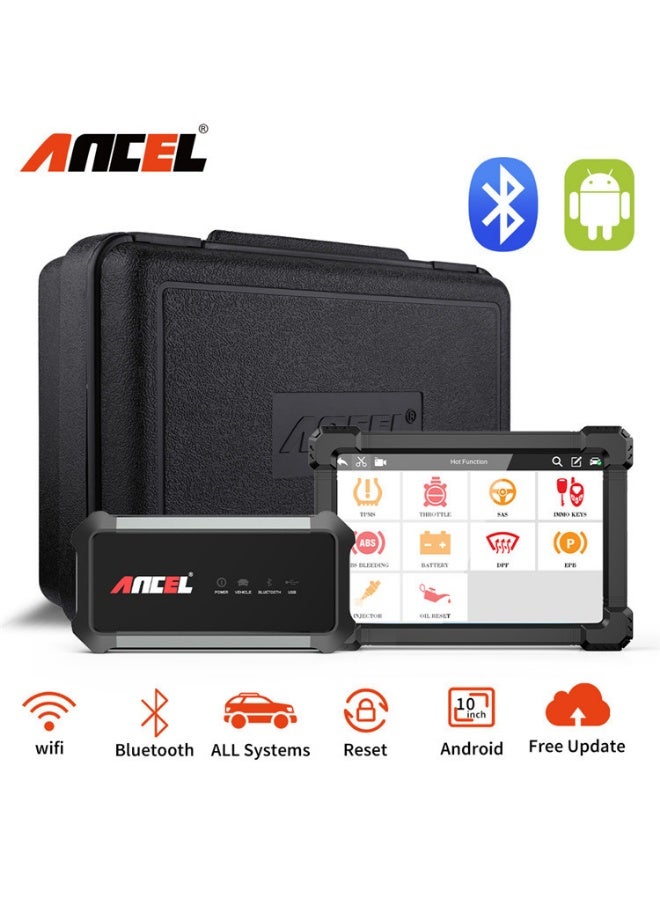 ANCEL X7 Full System OBD2 Scanner 10.1" Tablet Car Diagnostic Tool with ABS EPB DPF SAS Oil Reset, ECU Coding, Bi-Directional Control, Multi-System Auto Scanner - Image 1