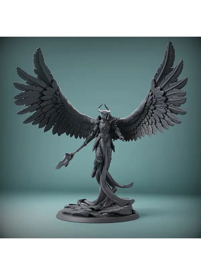 ملاك محارب - تمثال صغير عالي الدقة لأنثى مجنحة من راتنج ABS لطاولة ألعاب الأدوار - Image 2