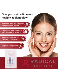 Radical Skincare Age Defying Exfoliating Pads Removes Dead Skin Evens And Brightens Skin Tone For Radiant Glow | For All Skin Types Including Sensitive Skin | Paraben & Cruelty Free (15 Pads 2 Pack)  - Image 2