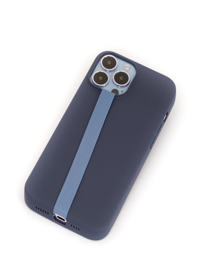TFY Elastic Phone Strap, Universal Slim Hand Finger Grip, Non-slip Cell Phone Holder, fit Most Smartphones Case - 2 Pieces, Blue, 10.6 inches - Image 3