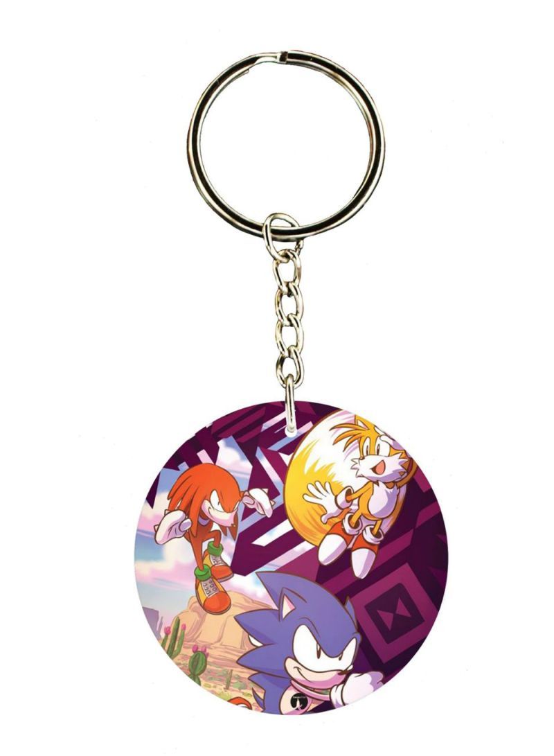 Sonic Double Side Printed Keychain