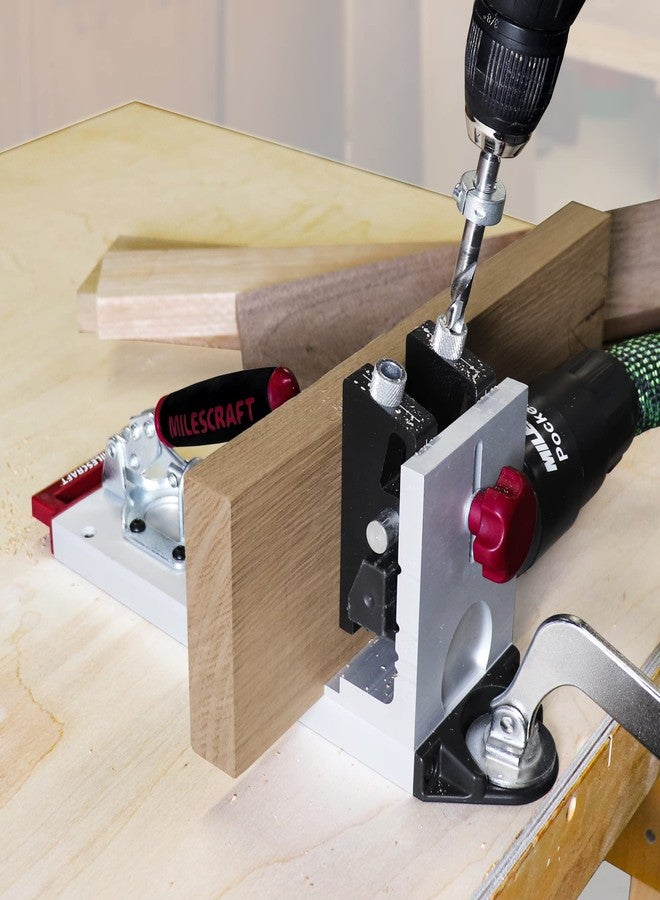 مايلكرافت قالب ثقب جيب 400 من مايلز كرافت 1327 - قالب ثقب جيب معدني بالكامل، عالي التحمل، ذاتي التثبيت. طقم كامل مع لقمة، مفك، وبراغي. - Image 4