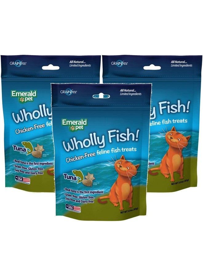 إميرالد بيت عبوة من 3 قطع من مكافآت القطط من إيميرالد بيت، خالية من الدجاج، بنكهة التونة، وزن العبوة 3 أونصات