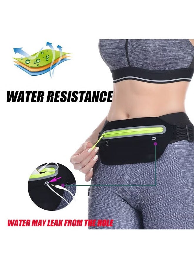 HY - Slim Running Belt, Ultra Light Bounce Free Waist Pouch Fitness Workout Belt Sport Waist Pack Exercise Waist Bag for Apple iPhone Samsung in Running Gym Marathon Cycling - Image 1