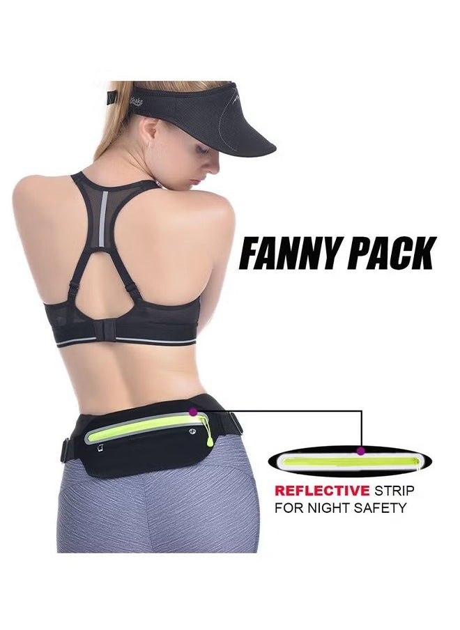 HY - Slim Running Belt, Ultra Light Bounce Free Waist Pouch Fitness Workout Belt Sport Waist Pack Exercise Waist Bag for Apple iPhone Samsung in Running Gym Marathon Cycling - Image 1