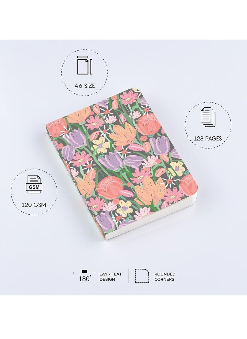 FACTOR NOTES - A6 Size Textured Fine Grain Medium Surface Pocket Sized Sketchbook 120gsm Thickness 128 Pages - Image 1