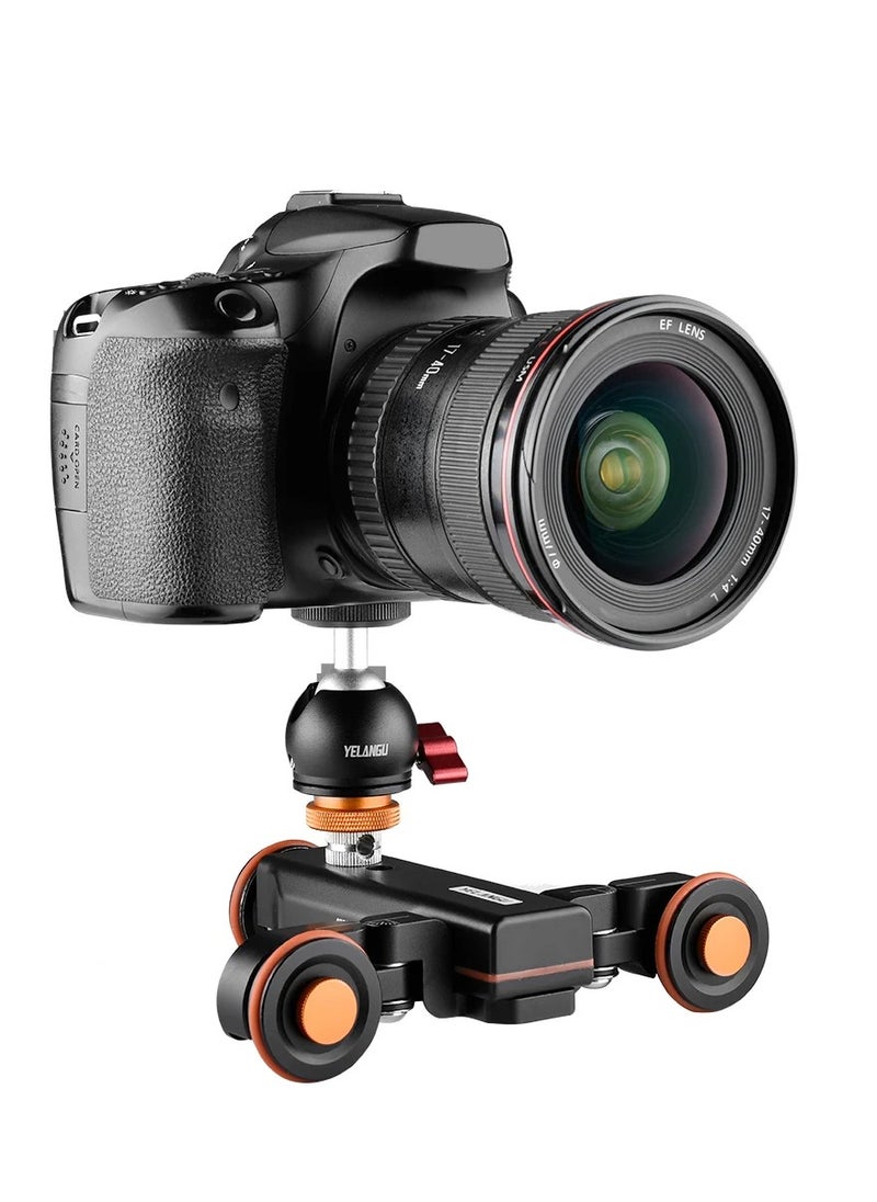 YELANGU L4X Motorized Camera Slider Video Dolly Electric Track Slider with Remote for DSLR Camera Camcorder Action Camera Phone