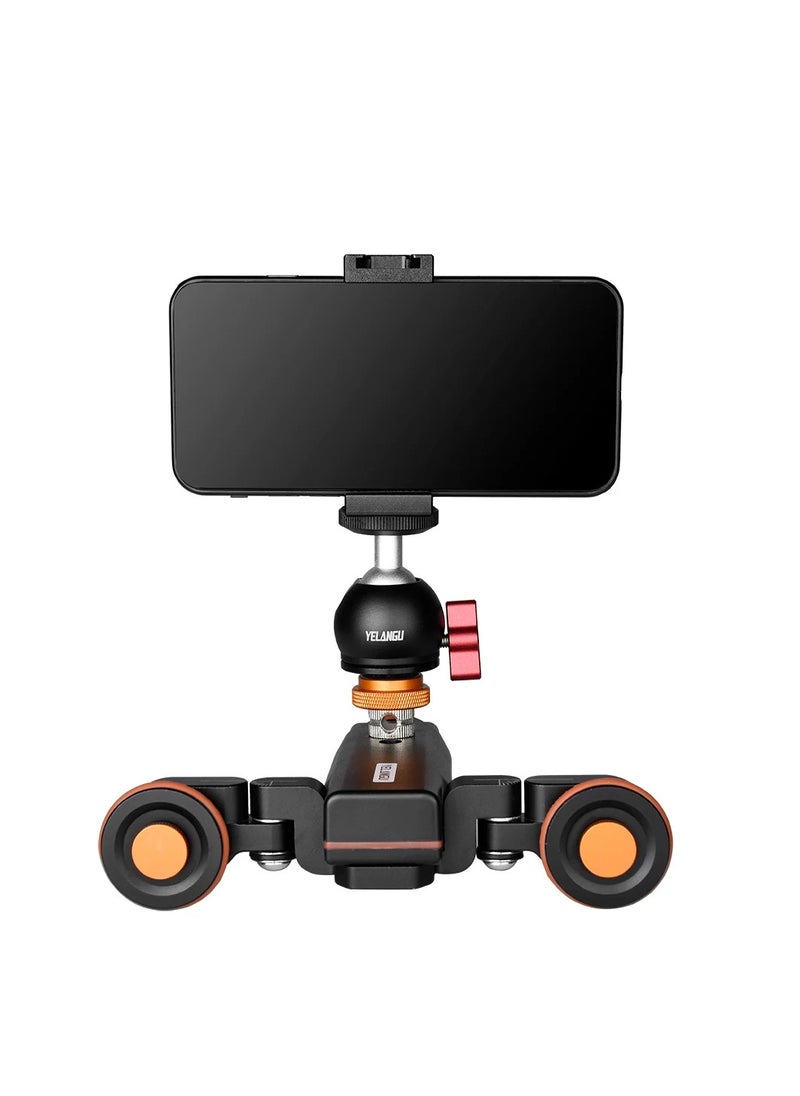 YELANGU L4X Motorized Camera Slider Video Dolly Electric Track Slider with Remote for DSLR Camera Camcorder Action Camera Phone