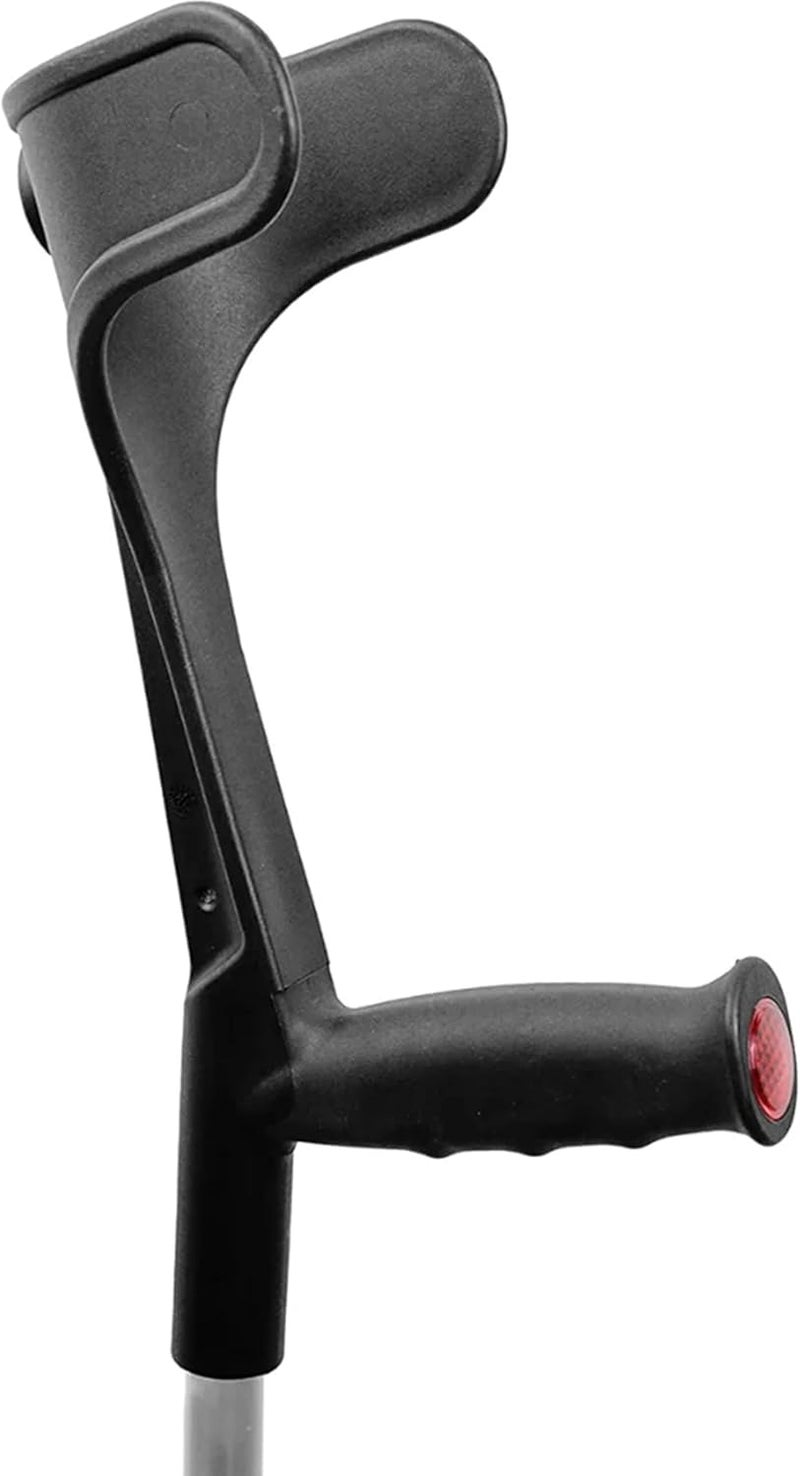 PEPE Mobility PEPE - Crutches for Adults Men (x2 Units, Open Cuff), Elbow Crutches for Women, Adjustable Crutches for Walking, Adult Crutches Pair, Walking Crutches for Men, Black Crutches - Made in Europe - Image 4