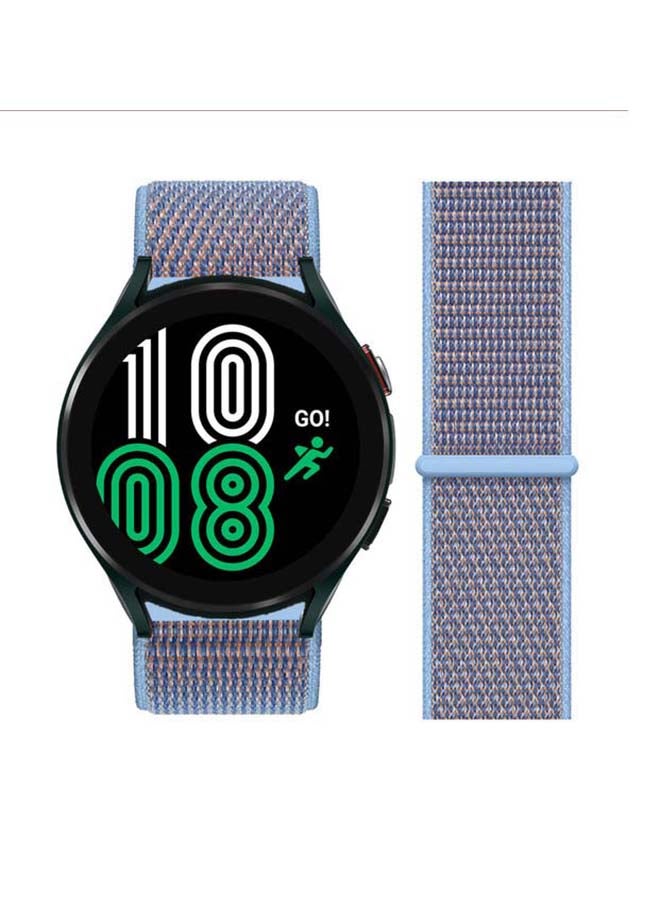 Perfii Replacement Nylon Loop Band 20mm For Samsung Galaxy Watch4 40/44mm Cerulean - Image 1